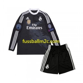Fußballtrikots Real Madrid 2014 Retro Kinder Ausweich Trikotsatz Langarm